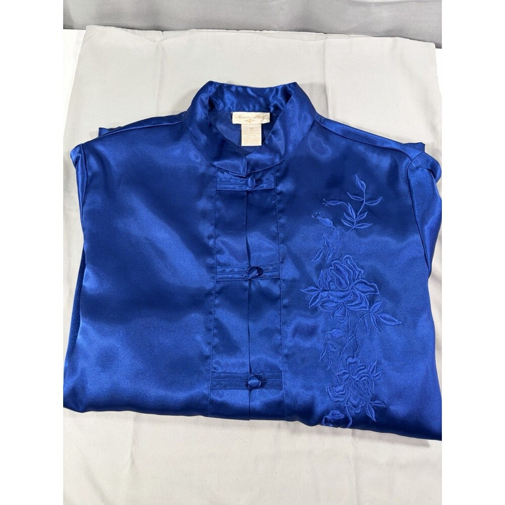 Inner Most Vintage Y2K 100% Polyester Embroidered 90’s Asian Chinese Med Blue